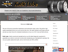 Tablet Screenshot of kwiklubeva.com